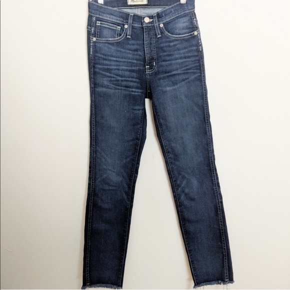 Madewell High Rise Slim Straight Leg Jeans - Picture 2 of 7